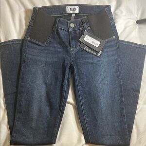 Maternity ultra skinny PAIGE Blue Jeans size 24